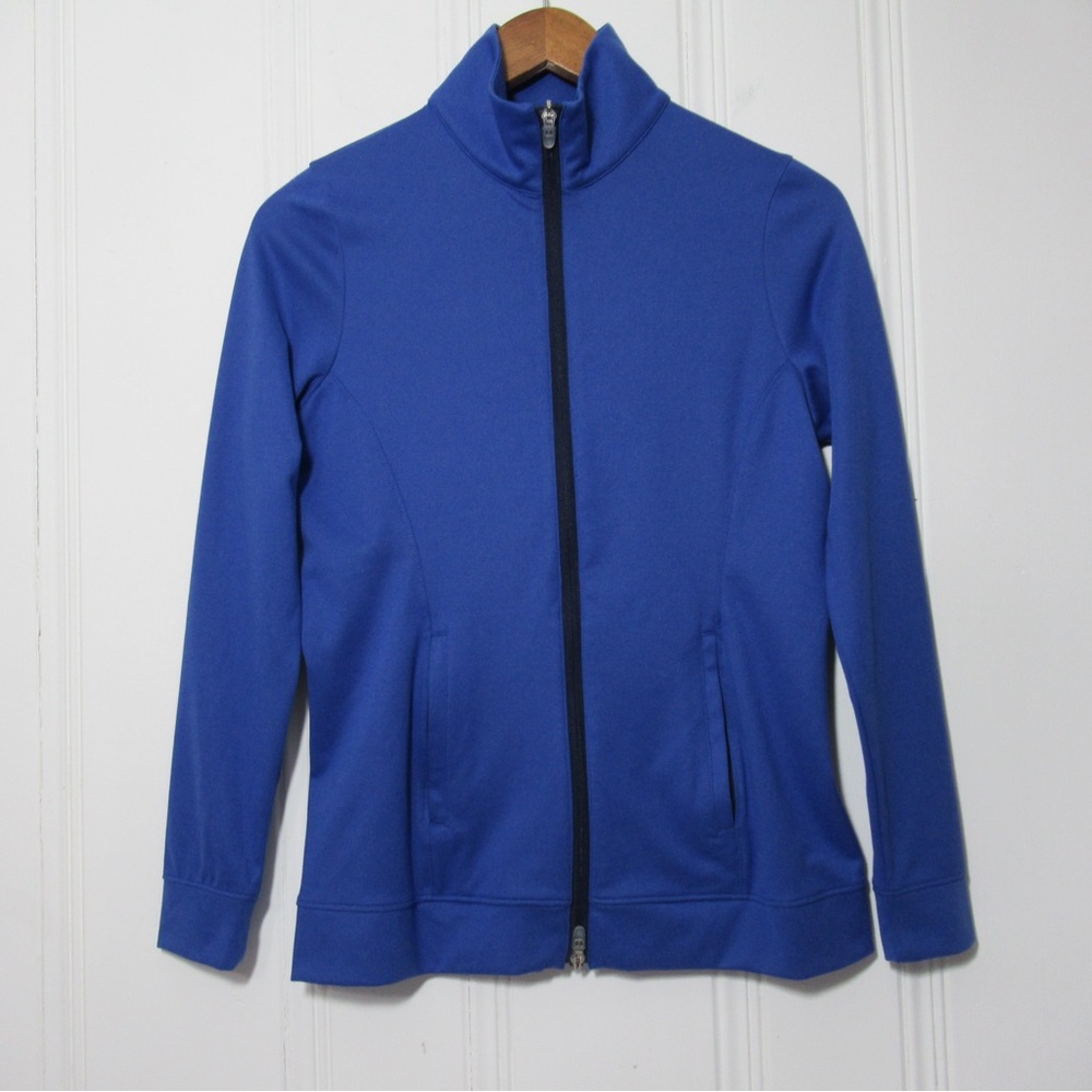 Peter Millar Blue Full Zip UPF 50 Athletic Jacket Size Small